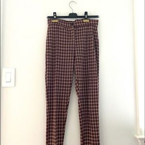 free people retro plaid pants!!!